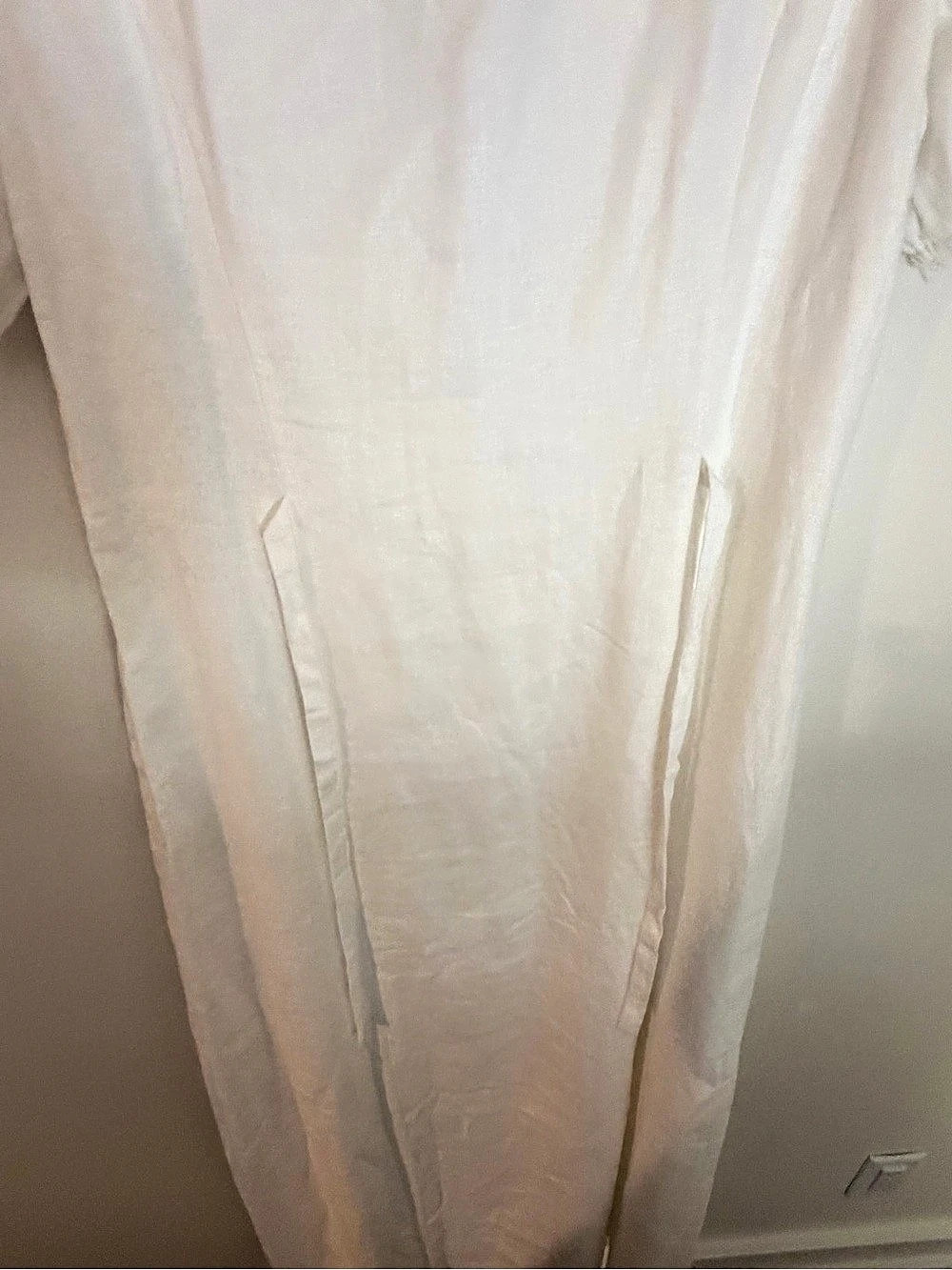 Reformation Linen Dress White Maxi Dress Size Medium - Picture 4 of 8